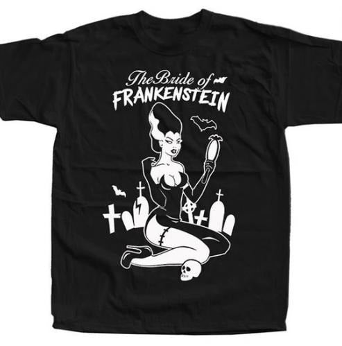 The Bride of Frankenstein V28 Horror Movie Poster T-SHIRT  , FOR UNISEX Menswear Top