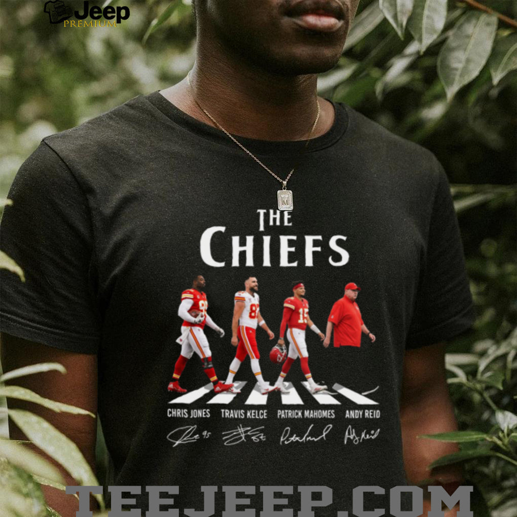The Chiefs Kansas City Football Dynasty Mahomes Kelce Jones Andy Reid Retro Fan Shirt