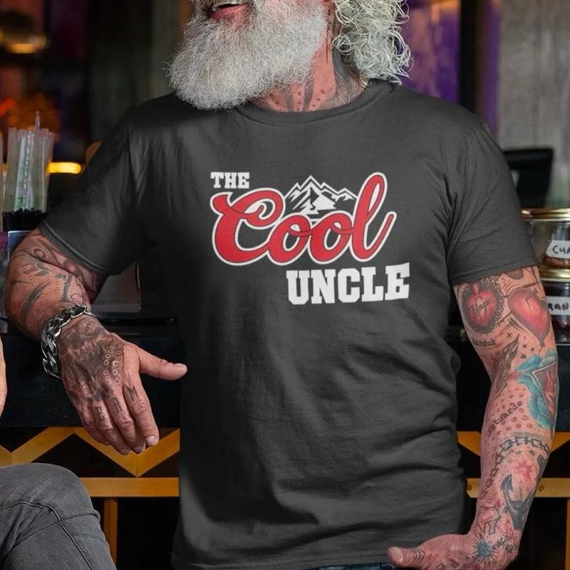 The Cool Uncle T-Shirt, Cool Uncles Club Shirt, Funny Uncle Sweatshirt, New Uncle Shirt, Pregnancy Announcement Tee, Uncle Fathers Day Shirtstyle{n002}2