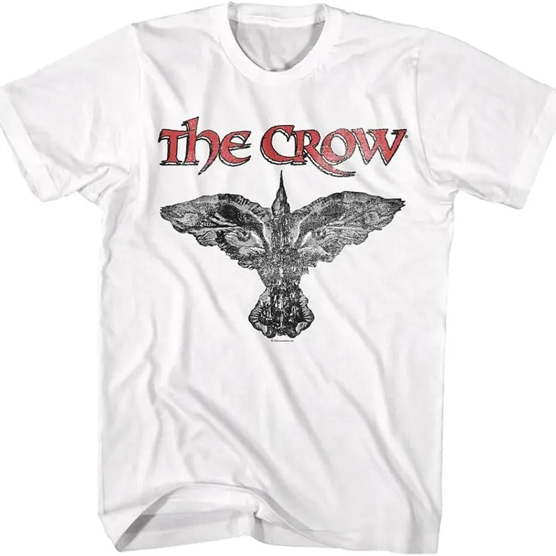 The Crow Bird Logo Men's T Shirt Gothic Horror Movie Brandon Lee Death T-shirt for men or women, Men's Tshirt Casual Classic