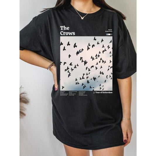 The Crows Vintage Band Merch Tee * Retro Book Merch * Bookish Book Lover Gift * Literature Shirt * Six of Shirt Crooked Kingdom