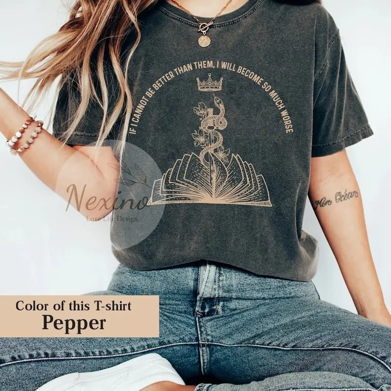 The Cruel Prince Crewneck tshirt, The Folk of the Air shirt, Cardan Greenbriar Shirt, Jude and Cardan Shirt, Bookish Gift...