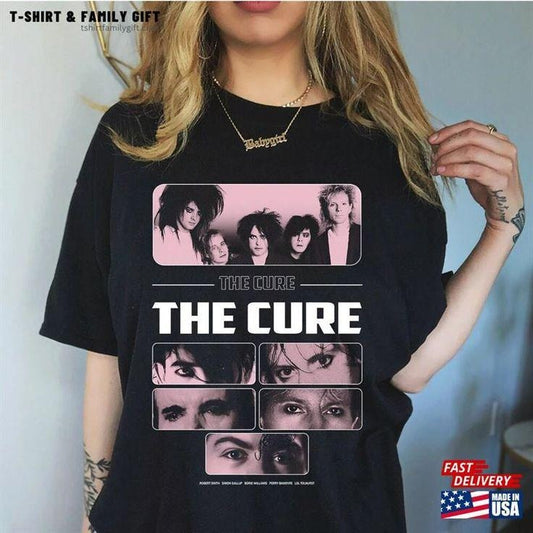 The Cure Shirt Vintage Retro Band Unisex Classic Music Graphic Print Tee