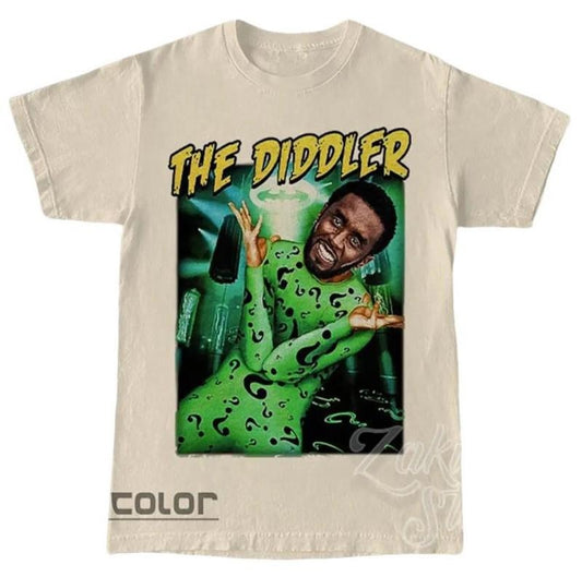 The Diddler Ironic Shirt, Sean Diddy Combs T-shirt | Funny T-shirt, P Diddy Goes to Prison Funny unisex Shirt, Crew Neck TShirt, Clothing Casual, Anniversary gift, Trending Shirt, Sport, Gift for Friend, Family Menswear Top
