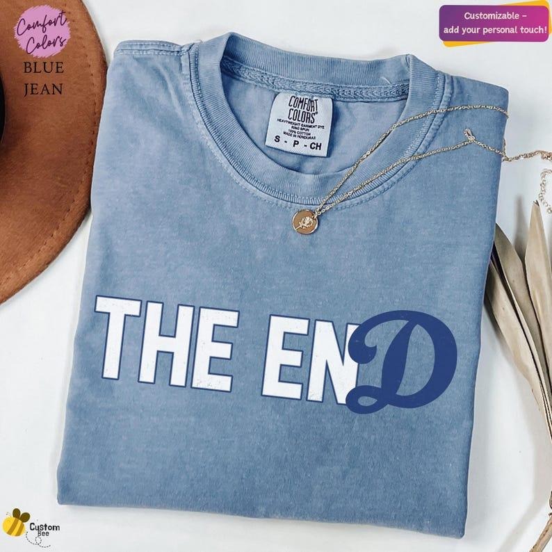The End Baseball Champions T-Shirt, LA Champions Tee, Vintage Style Distressed Baseball Top, Sports Fan Gift Shirt, Unisex shirt