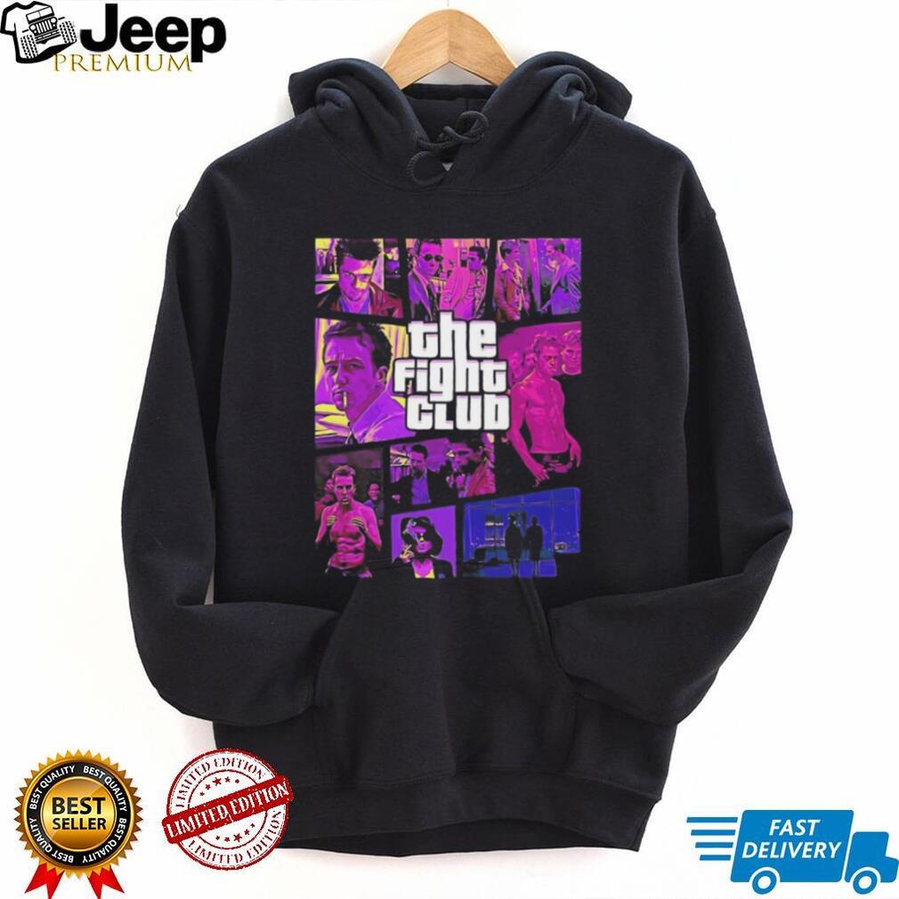 The Fight Club Movie Scenes Collage Vintage Style T Shirt
