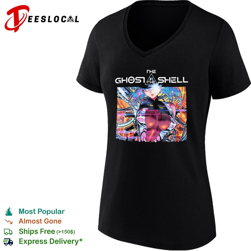The Ghost in the Shell Major Motoko Kusanagi Cyberpunk Anime shirt