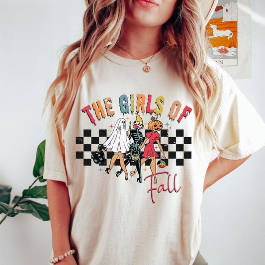 The Girls Of Fall Shirt, 90s Halloween Shirt, Retro Halloween Ghouls Shirt, Vintage Halloween Sweatshirt, Fall Sweatshirt, Halloween Fall
