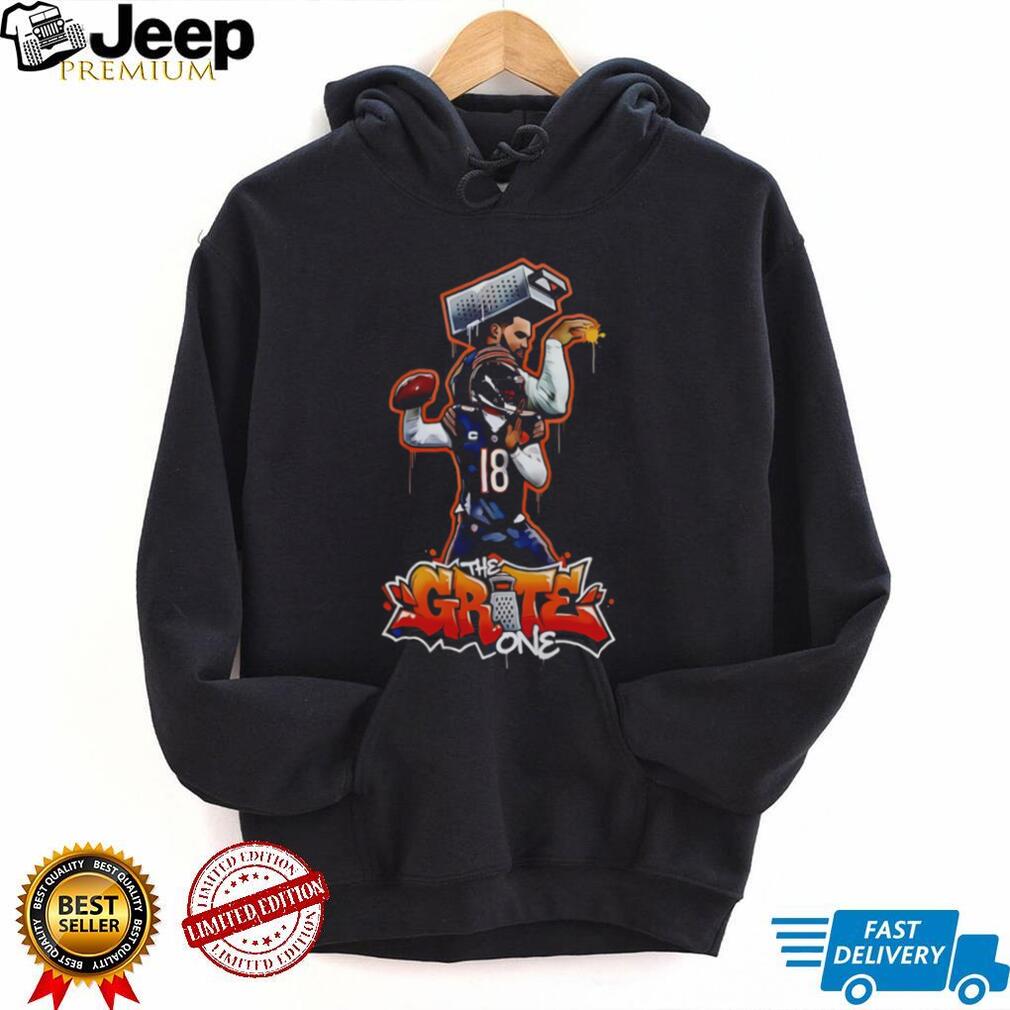 The Grate One Rome Odunze 18 Chicago Football Rookie Retro Sports Fans T Shirt