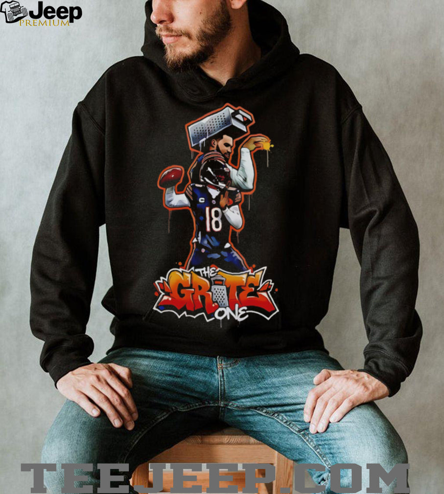 The Grate One Rome Odunze 18 Chicago Football Rookie Retro Sports Fans T Shirt