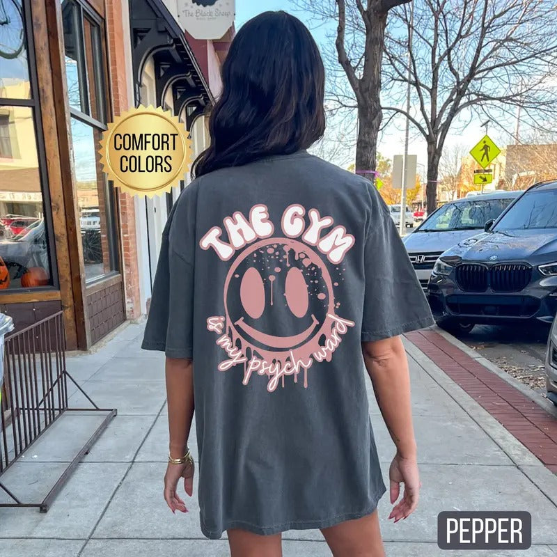 The Gym Is My Psych Ward Shirt s Pump Cover Shirt Oversized Gym Shirt Gym Pump Cover Gym Lover Gift Gym Rat Tshirt