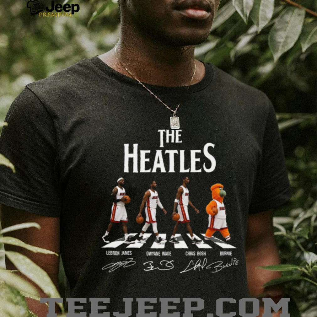 The Heatles Miami Heat Basketball Legends James Wade Bosh Mascot Retro Fan Shirt