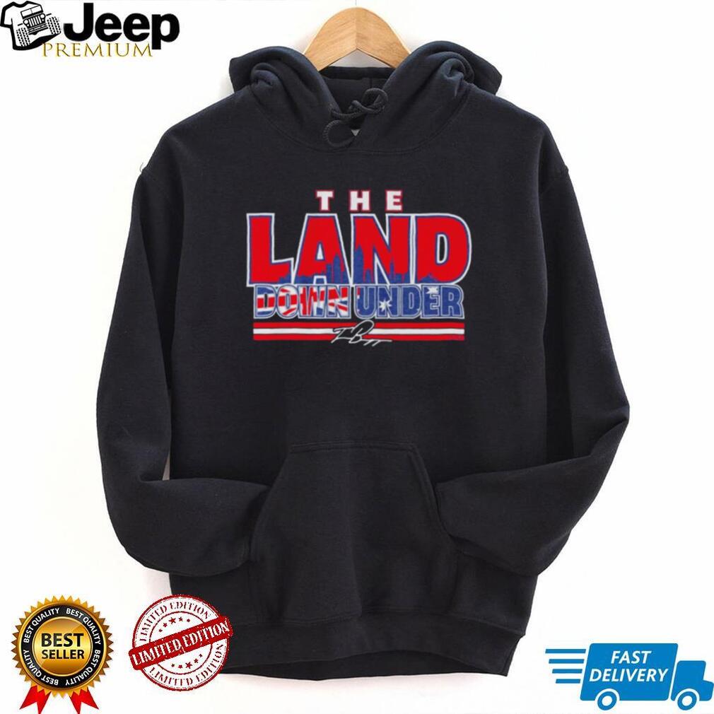 The Land Down Under Australia Flag Signature T Shirt Aussie Pride T shirt