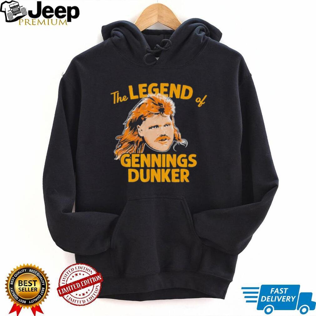 The Legend of Gennings Dunker Mullet T Shirt Retro Character Graphic T shirt