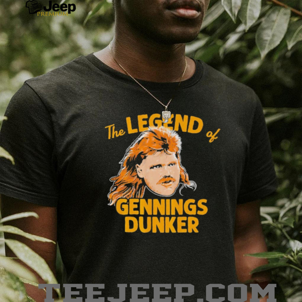 The Legend of Gennings Dunker Mullet T Shirt Retro Character Graphic T shirt