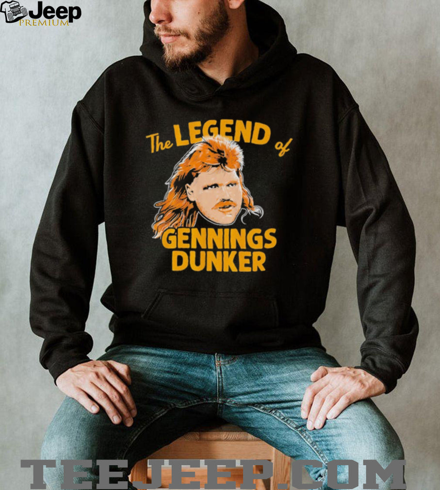 The Legend of Gennings Dunker Mullet T Shirt Retro Character Graphic T shirt