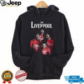 The Liverpool Beatles Football Style Red Jersey Graphic Signatures T Shirt