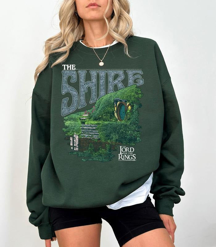 The Lord of the Rings The Shire Sweatshirt, Movie Lover Shirt, LOR Sweatshirt | Unisex Shirt - Men's and Women Casual Cotton Streetwear Sweatshirt