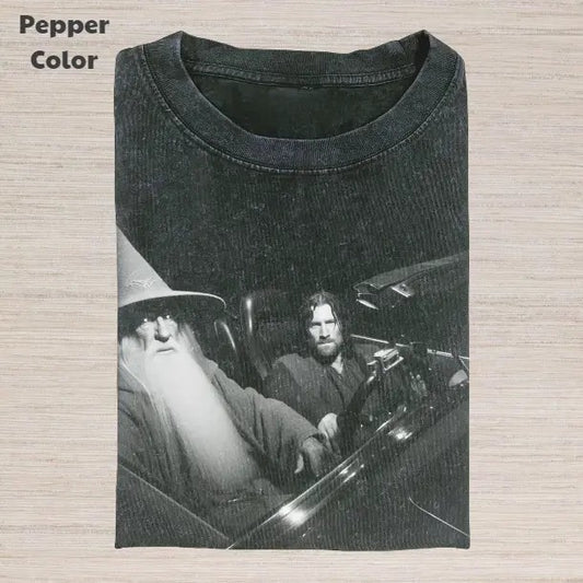 The Lord of the Rings Vintage Graphic Tee, Aragorn And Gandalf T-Shirt, Movies Tee, Unisex Meme Cringe Funny Dumb Shirt, Menswear Womenswear Streetwear