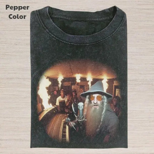 The Lord of the Rings Vintage Graphic Tee, Galdalf In The Studio T-Shirt, Movies Tee, Unisex Meme Funny Dumb Shirt, Menswear Womenswear Streetwear