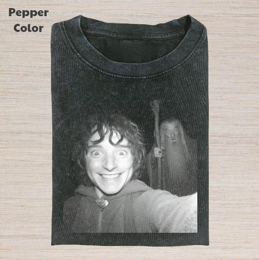 The Lord of the Rings Vintage Graphic Tee, Gandalf And Frodo T-Shirt, Movies Tee, Unisex Meme Cringe Funny Dumb Shirt, Menswear Womenswear Streetwear
