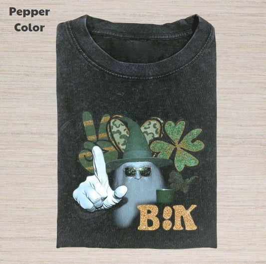 The Lord of the Rings Vintage Graphic Tee, Gandalf Saint Patrick's Day T-Shirt, Movies Tee, Unisex Meme Cringe Funny Dumb Shirt, Gift For Men Women, Menswear Womenswear Streetwear Cotton Comfort