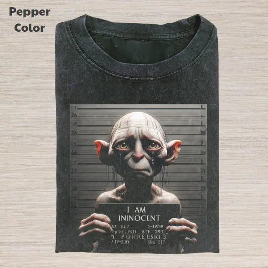 The Lord of the Rings Vintage Graphic Tee, Gollum Unlucky T-Shirt, Movies Tee, Unisex Meme Cringe Funny Dumb Shirt, Gift For Men Women, Menswear Womenswear Streetwear Cotton Comfort