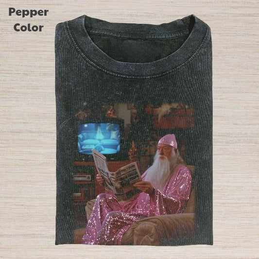 The Lord of the Rings Vintage Graphic Tee, Pink Gandalf T-Shirt, Movies Tee, Unisex Meme Cringe Funny Dumb Shirt, Gift For Men Women, Menswear Womenswear Streetwear Cotton Comfort