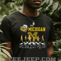 The Michigan Wolverines Basketball Abbey Road Signature Walk Coffee T Shirt