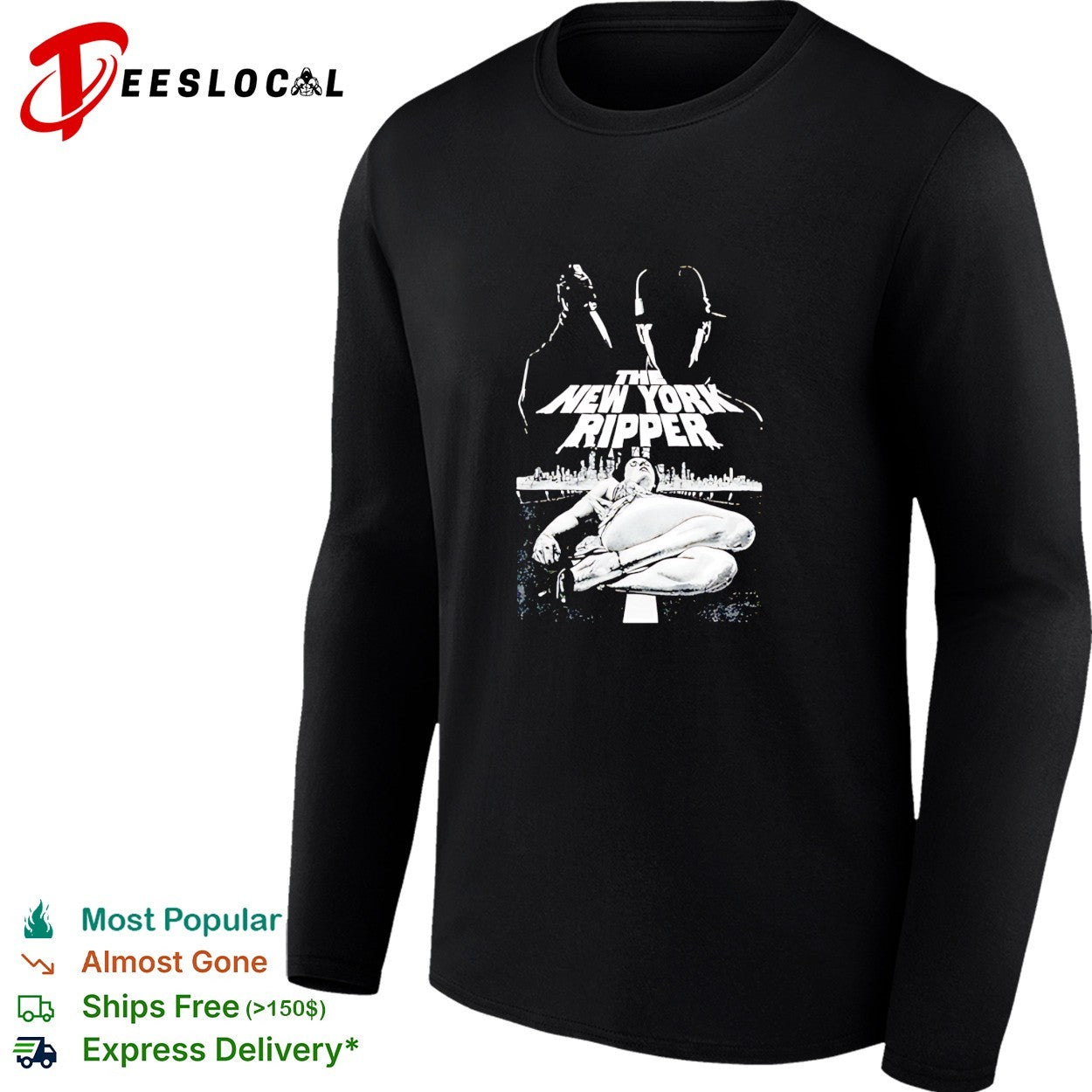 The New York Ripper horror movie shirt