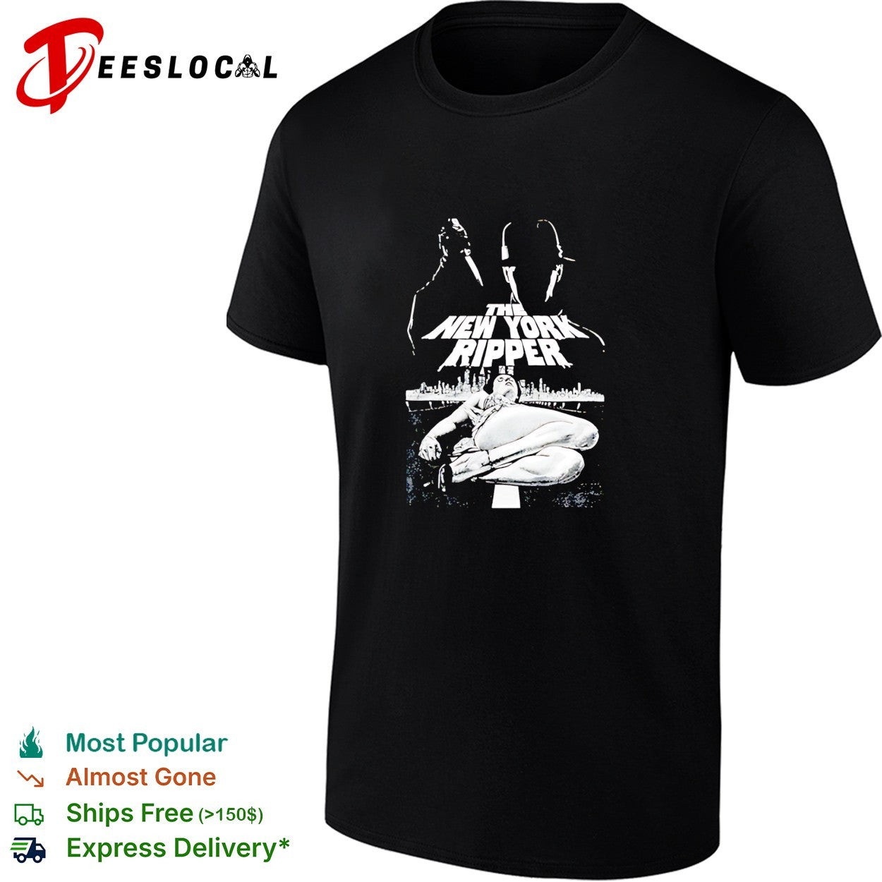 The New York Ripper horror movie shirt