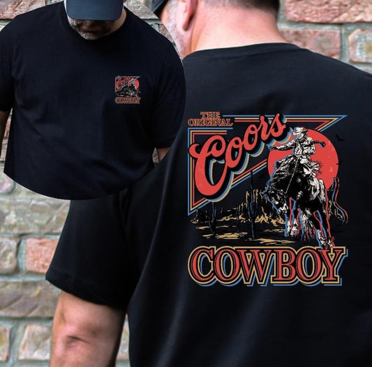 The Original Coors Cowboy, Western Rodeo, Coors shirt, Western t-shirt, Vintage Cowboy tshirt, Mens trending  T-shirt, sweater and Hoodie 2 sides