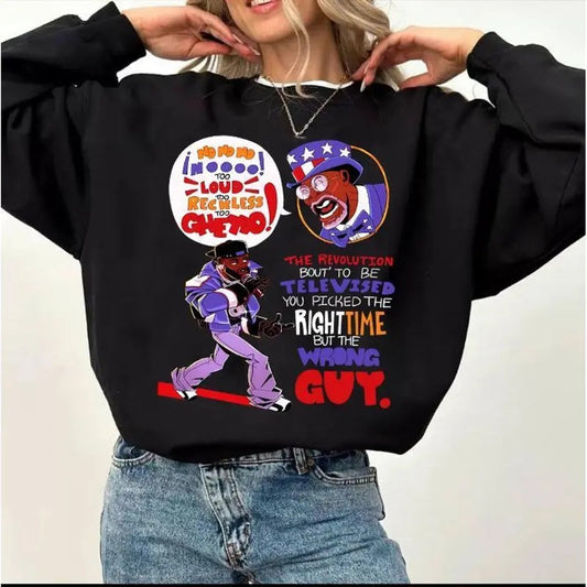 The Revolution Bout' To Be Televised You Picked The Righttime But The Wrong Guy Shirt, Say Drake Tee Sweatshirt, Unisex Sweater Pullover Tee