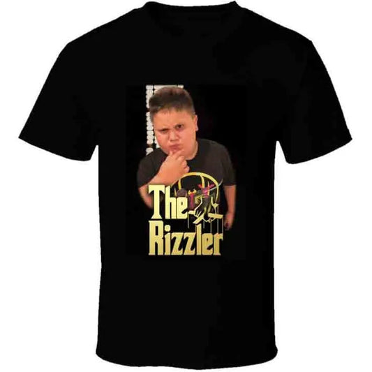 The Rizzler Godfather Parody Funny Tiktok Meme Joke Gift T Shirt, 100% Cotton, Crew Neck, Slight Stretch, Breathable &...