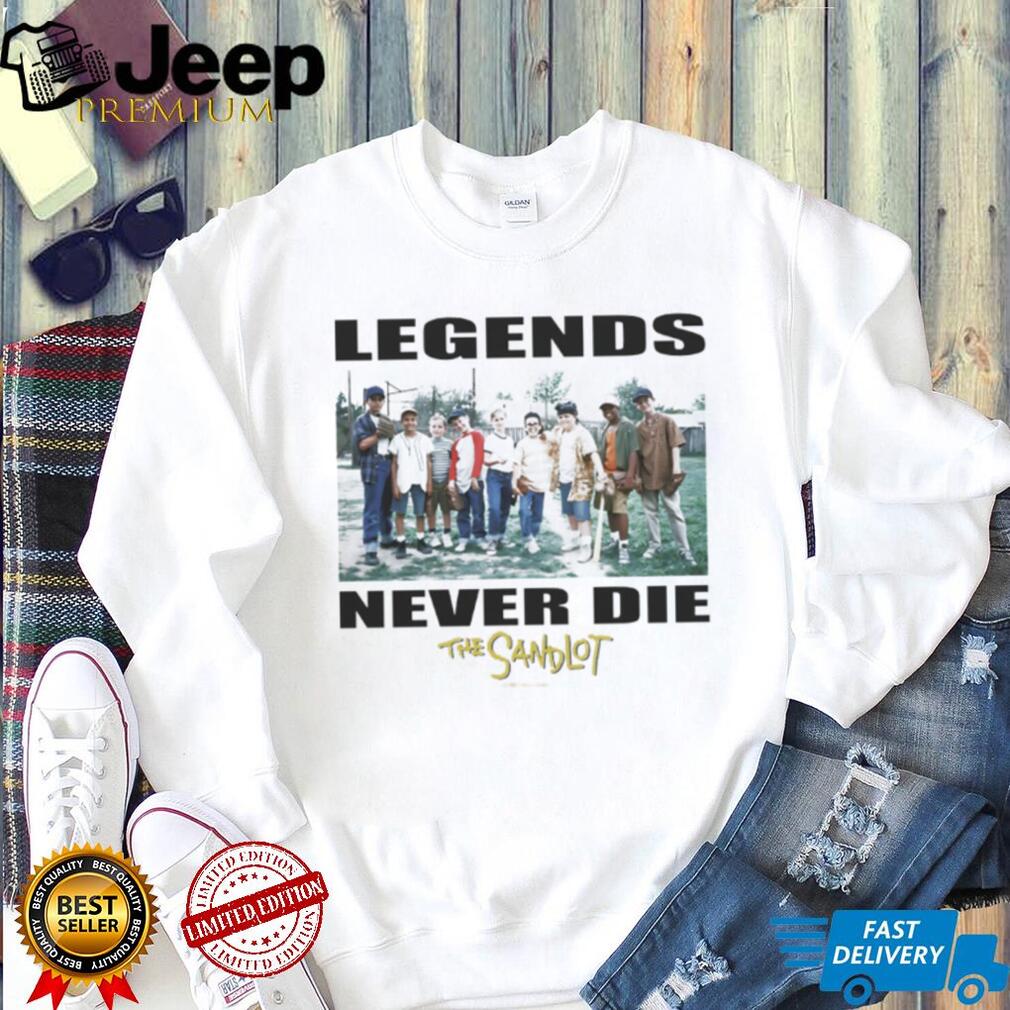 The Sandlot Legends Never Die Vintage Movie Cast Photo T shirt