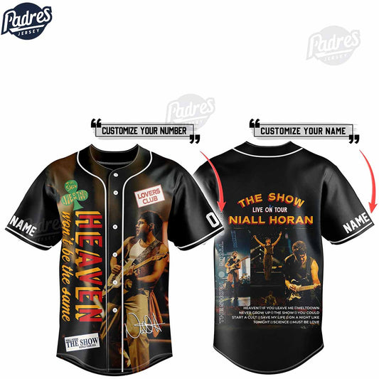 The Show Live On Tour Niall Horan Custom Baseball Jersey Fan Club - Padres Jersey Oasis: Elevate Your Baseball Style Game