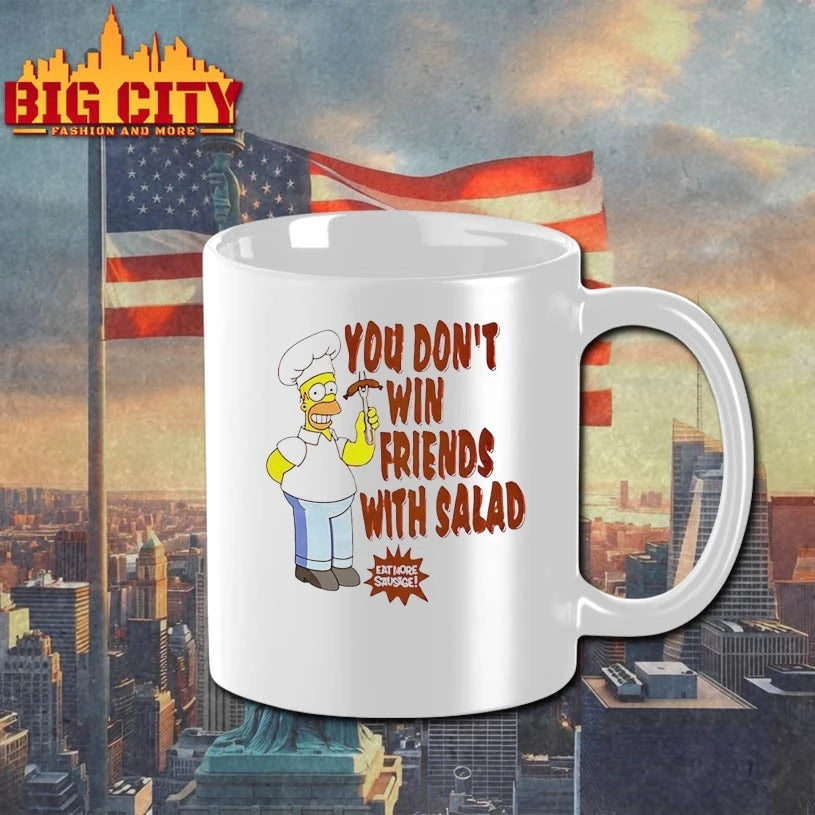 The Simpsons Homer You Don’t Win Friends With Salad shirt