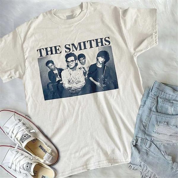 The Smith.S Promo T Shirt, Alt Indie Rock Band T Shirt, Punk Band Music Gift, Retro Style 1980s Vintage Aesthetic T Shirt, Rock Music Band Tee, Unisex T-Shirt, Gifts For Men Women, Short Sleeve Tee Shirt