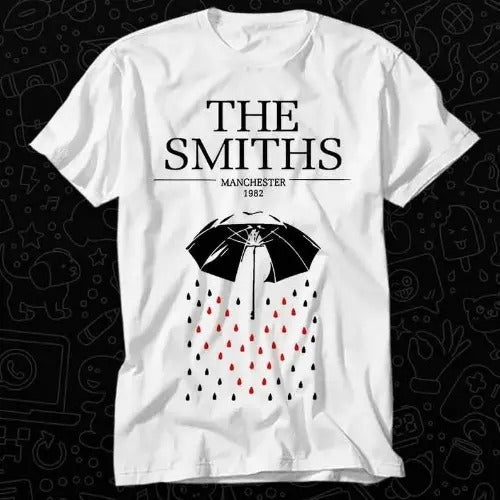 The Smiths Manchester 1982 Concert Poster T Shirt Gift For Womens Mens Unisex Top Adult Tee Vintage Music Best Movie Made in USA