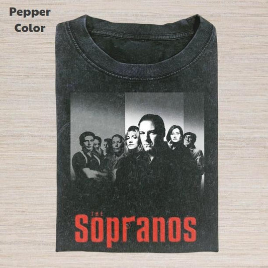 The Sopranos Vintage Graphic Tee, The Sopranos T-Shirt, TV Series Tee, Unisex Meme Cringe Funny Dumb Shirt, Menswear Womenswear Streetwear Cotton Comfort