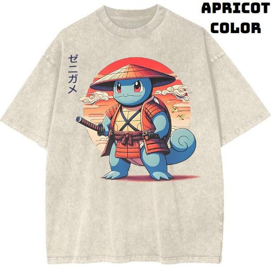 The Squirtle Samurai Vintage Graphic Tees, Squirtle Tee, Pokemon Shirt, Pokemon Merch, Anime Manga Shirt, Anime Japanese, Anime Clothing, Unisex T-Shirt, Top Streetwear Menswear Womenswear