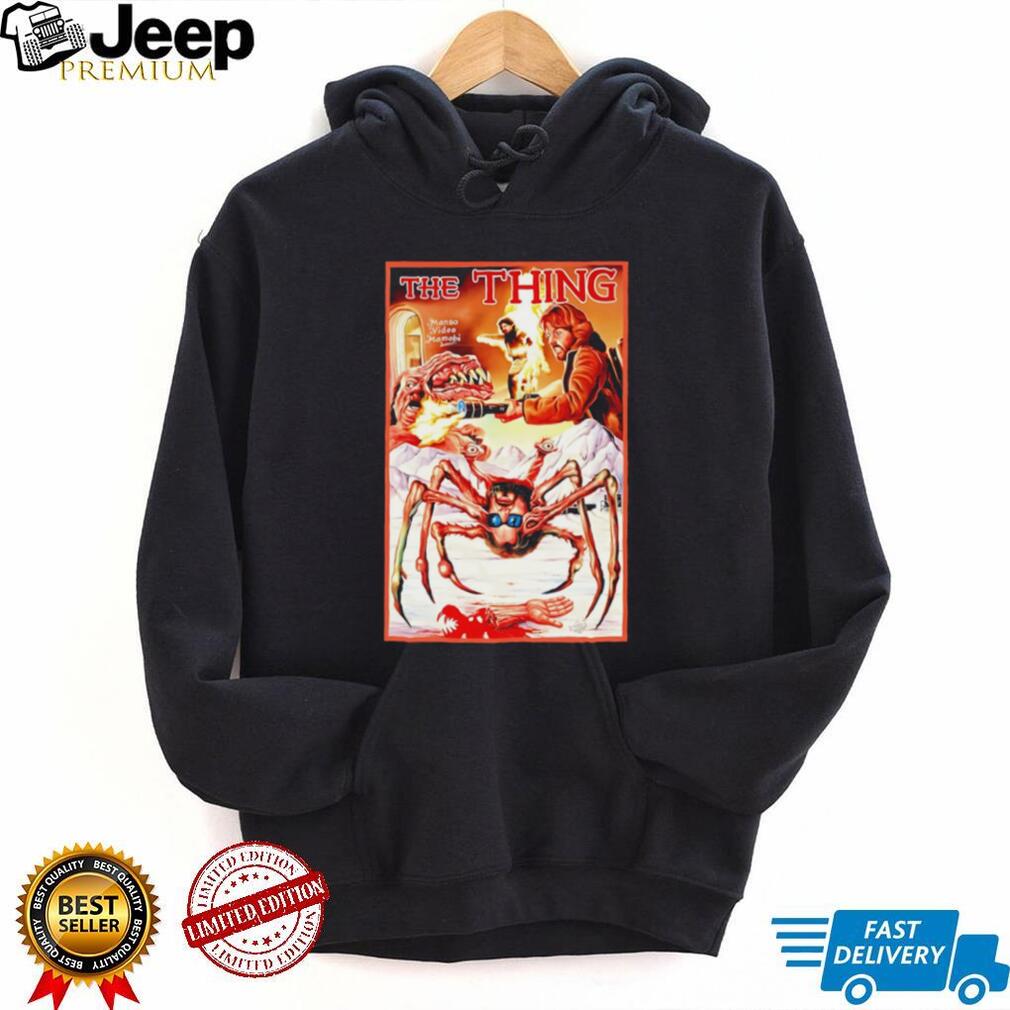 The Thing 1982 Horror Movie Poster Retro Graphic T Shirt