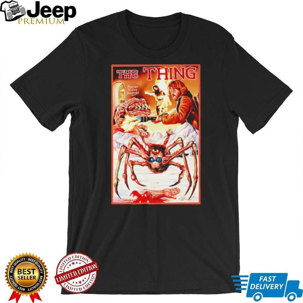 The Thing 1982 Horror Movie Poster Retro Graphic T Shirt
