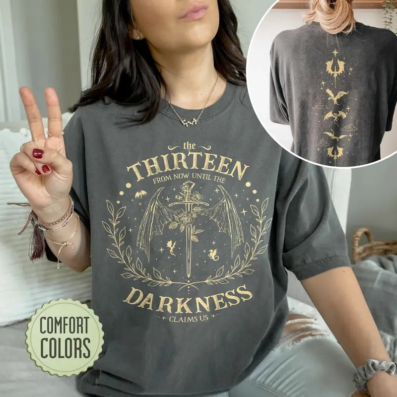 The Thirteen Throne Of Glass Comfort Colors Shirt, We Are The Thirteen, Bookish Gift Hoodie, Sweatshirt | WearSparks.com