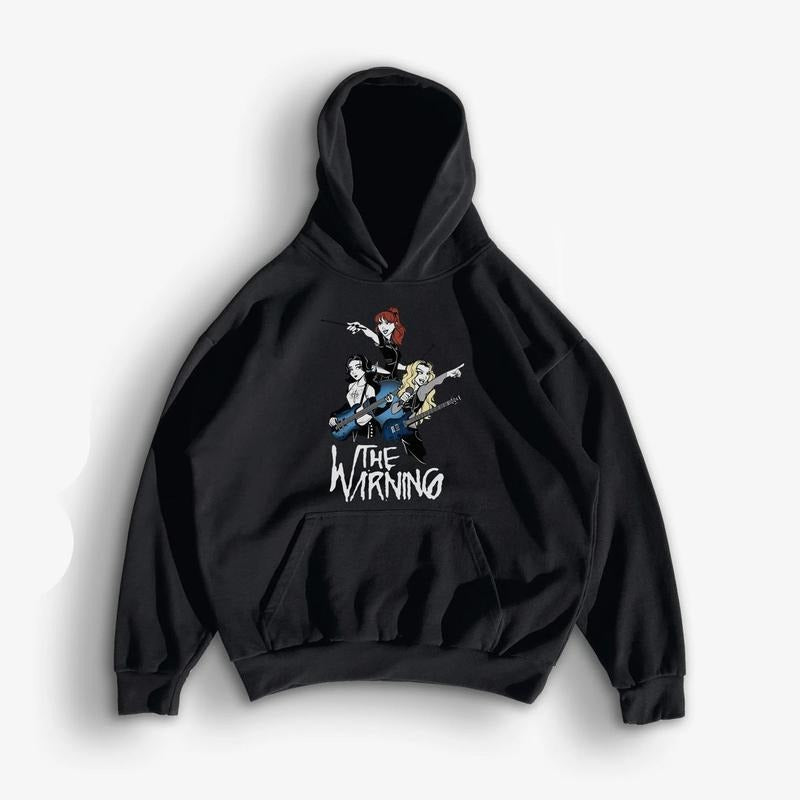 The Warningg Rock Band Tour Hoodie, Mexican Band Top, Concert Outfit, Unisex Sweater Pullover Tee