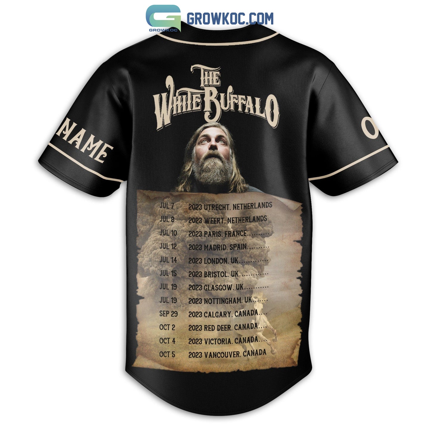 The White Buffalo Year Of Dark Horse With La Ewards Personalized Baseball Jersey