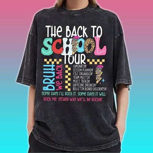 The back to school tour Shirt, Bruh we back Teacher Gift, First Day of School for Teachers, Back to school, school doodles  T-shirt, sweater and Hoodiestyle{n002}2