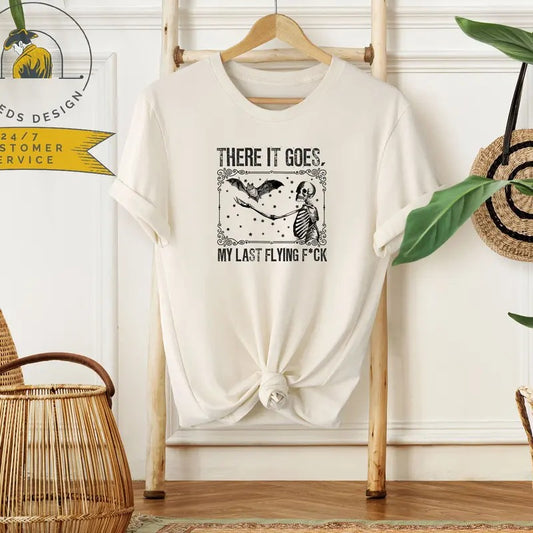 There It Goes My Last Fck Shirt Halloween Skeleton Funny Skeleton Shirt Vintage Halloween Halloween Sweatshirt Latarshia Grant