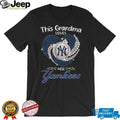This Grandma Loves Her Yankees Sparkling Heart Baseball T Shirt