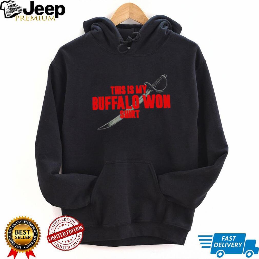 This Is My Buffalo Won Shirt Sword Graphic Sports Fan T Shirt